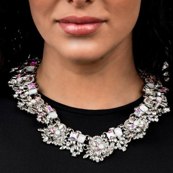 Paparazzi Exceptional Zi Necklace oil spill unicorn opalescent iridescent multi